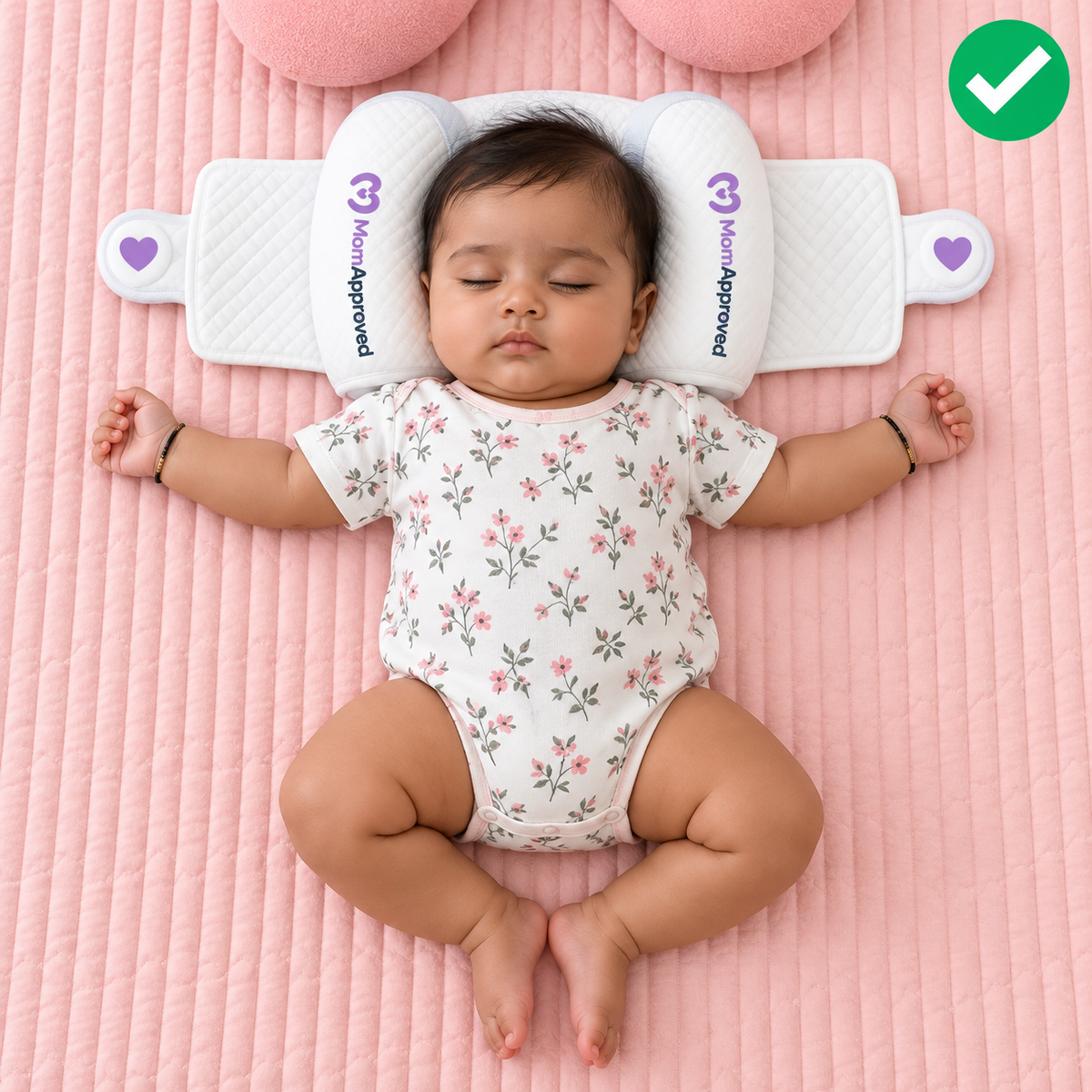 MomApproved™ PureShape 4 Zone Baby Head Support Pillow